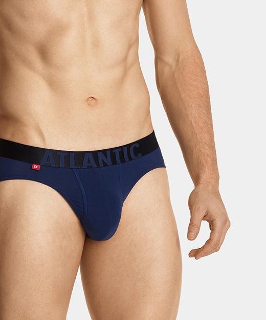 Трусы мужские спорт Atlantic MP-1570 пим хлопок S Темно-синий (MP-1570SGRA) - фото 2 Трусы мужские спорт Atlantic MP-1570 пим хлопок S Темно-синий (MP-1570SGRA) - фото 2
