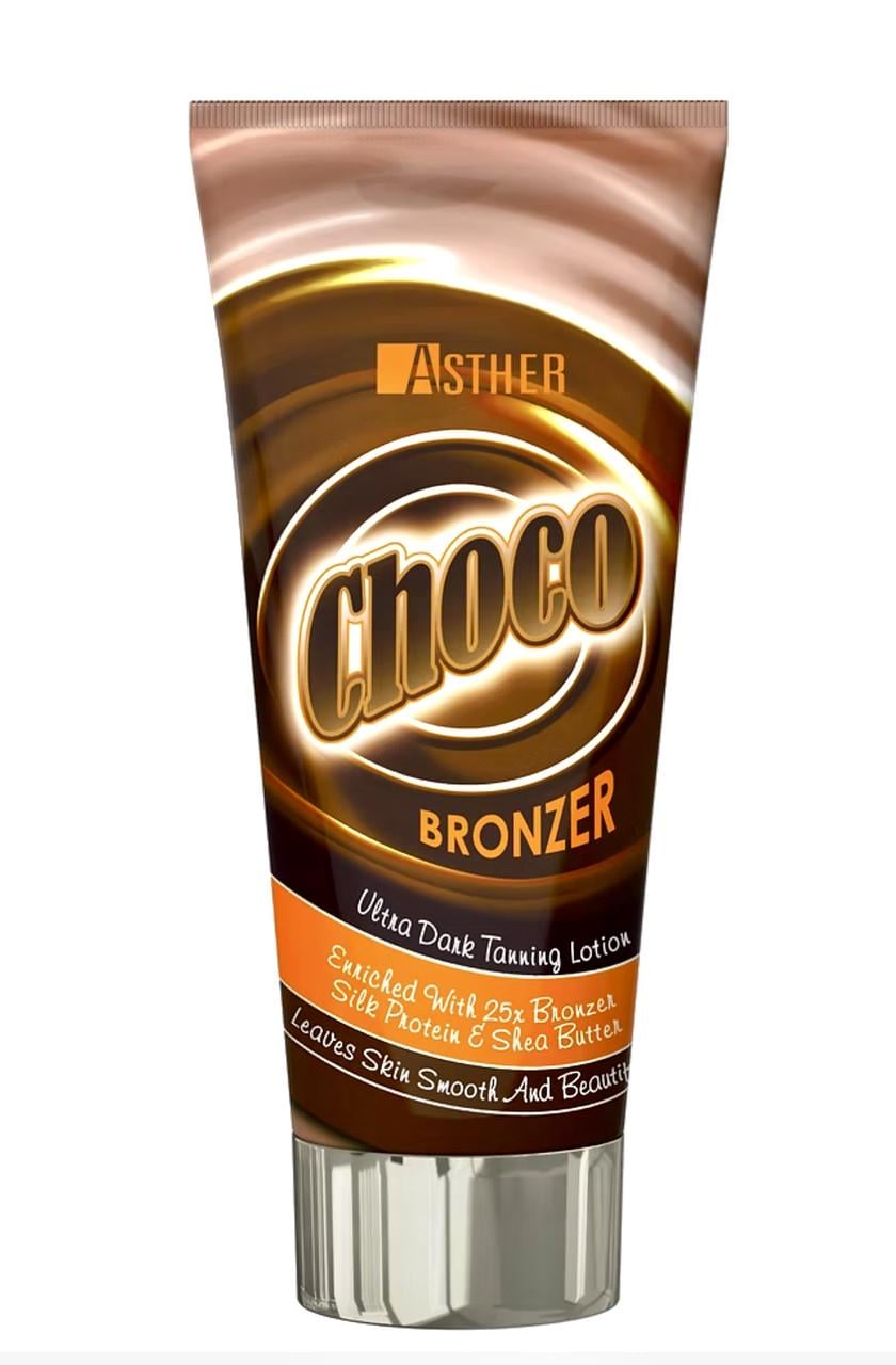 Крем для засмаги CHOCO BRONZER прискорювач засмаги для обличчя та тіла з бронзатами 200 мл