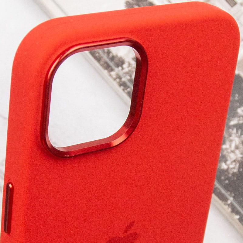 Противоударный чехол Silicone Case Metal Buttons (AA) для Apple iPhone 12 Pro Max (6.7") Красный / Red - фото 8