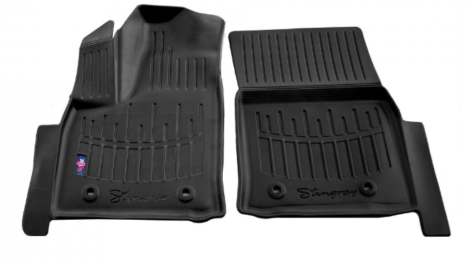 Коврики резиновые Stingray для Toyota Land Cruiser 300 2021- с бортом ТЕП 2 шт. (5022082)