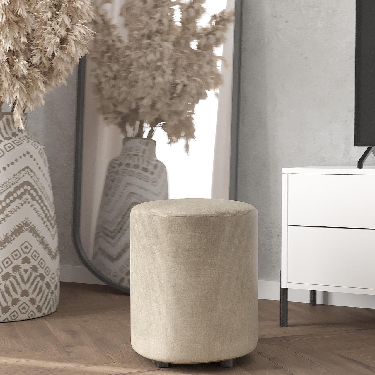 Пуф на маленьких ножках 420х350 мм Бежевый (28575339)