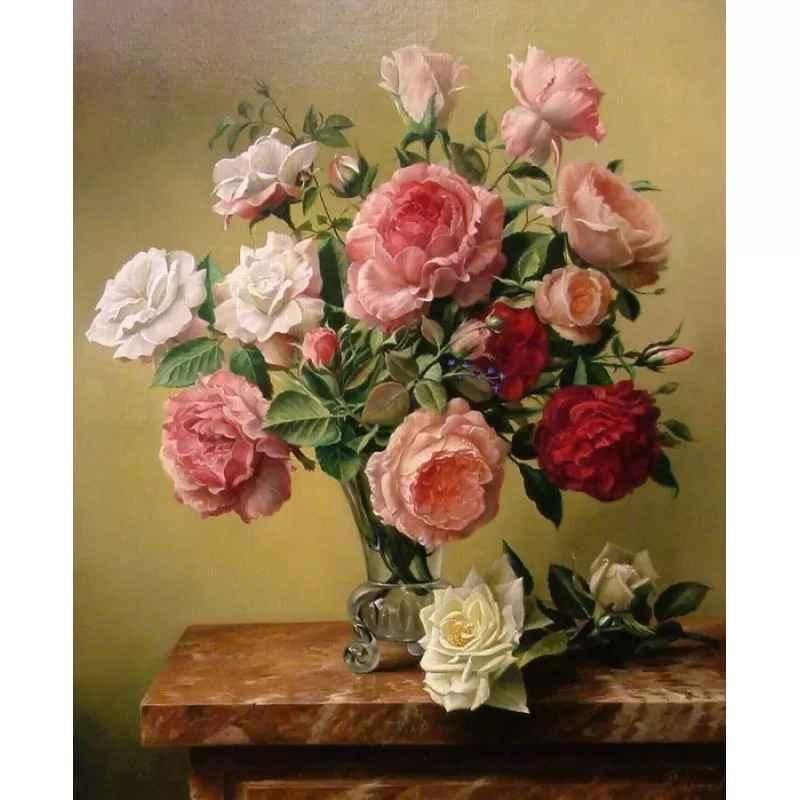 Алмазна вишивка Мальовничі троянди повна викладка 5D 30х40 см (1767001156)