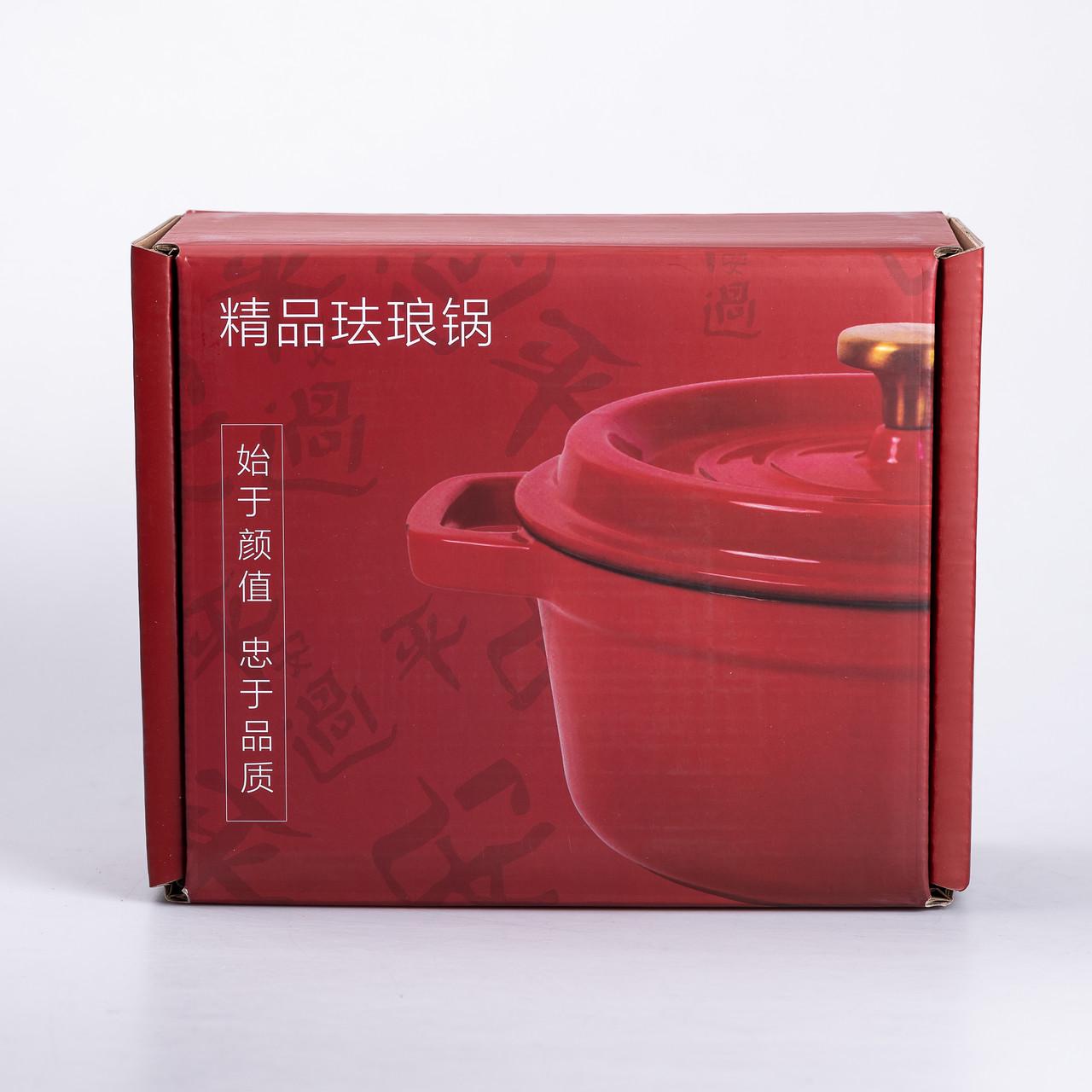 Кастрюля чугунная эмалированная с крышкой 20 см 2 л Оранжевый (6808) - фото 10 Кастрюля чугунная эмалированная с крышкой 20 см 2 л Оранжевый (6808) - фото 10