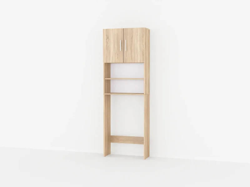 Тумба под стиральную машину в ванную GT-107 640x250x1900 мм Дуб Сонома - фото 3