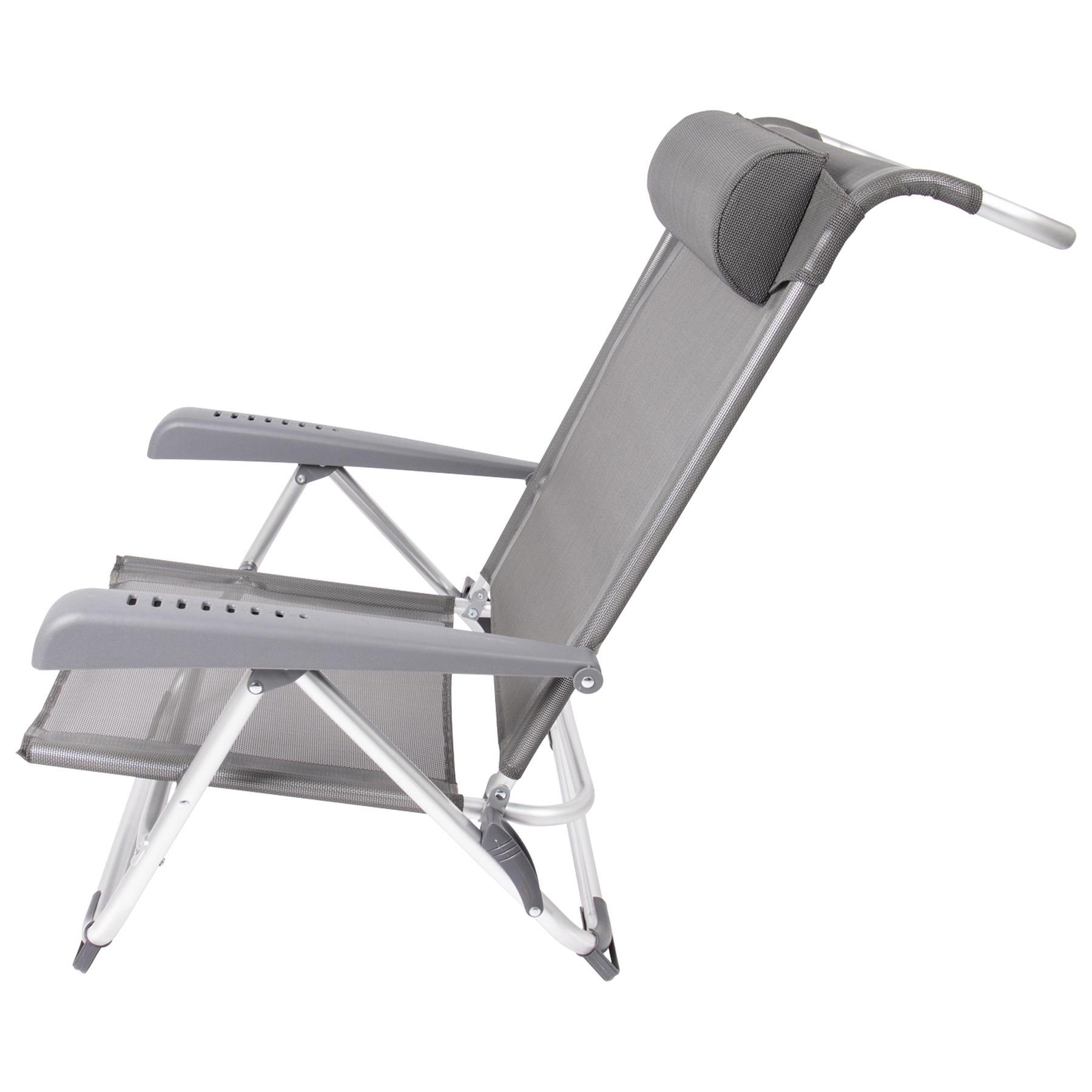 Крісло розкладне Bo-Camp Saint-Tropez Grey (1204796) - фото 5