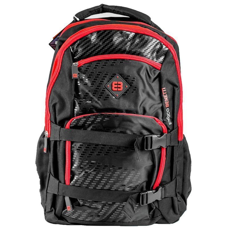 Городской рюкзак Enrico Benetti Natal для ноутбука 17" 35 л Black/Red (Eb47105 618)