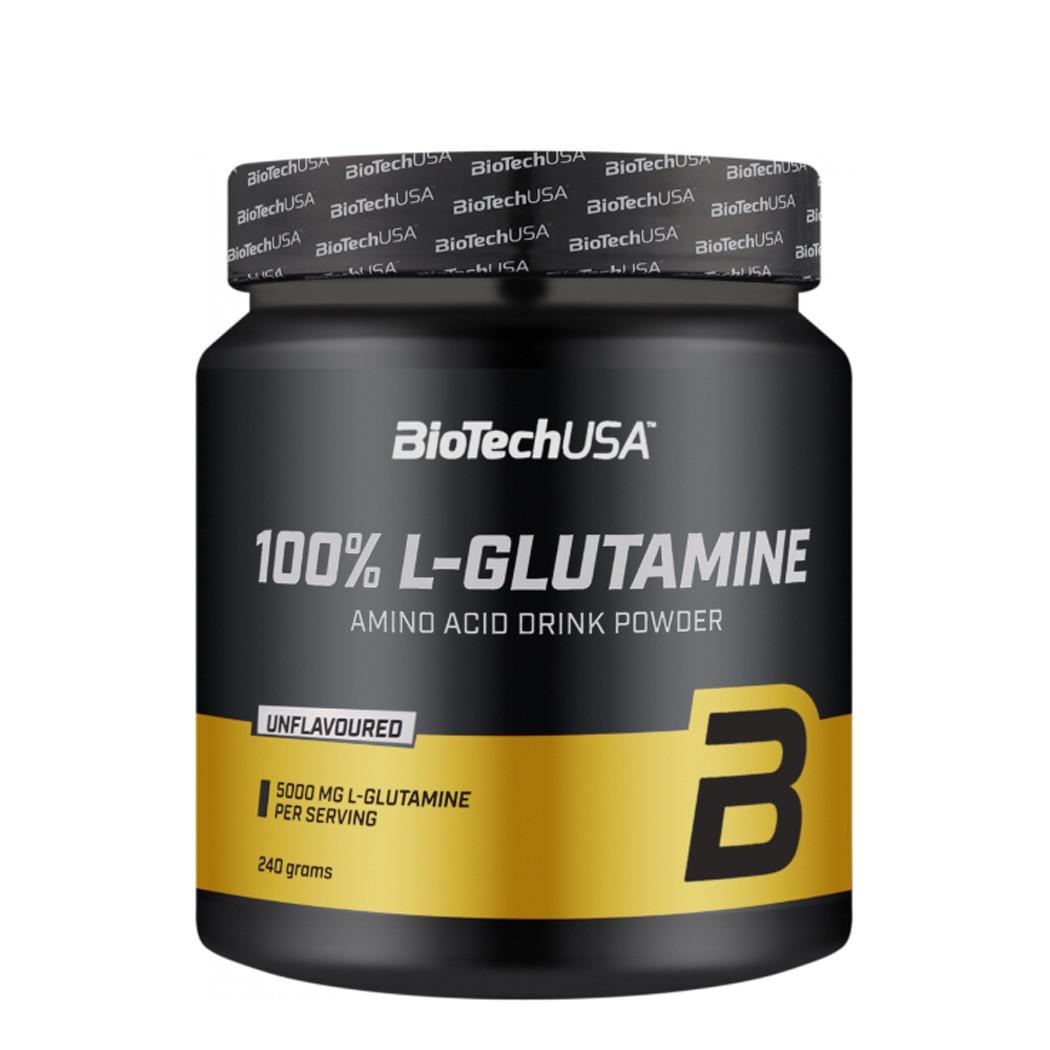 Глютамин BioTech USA 100% L-Glutamine Без вкуса 240 г (01054-01)