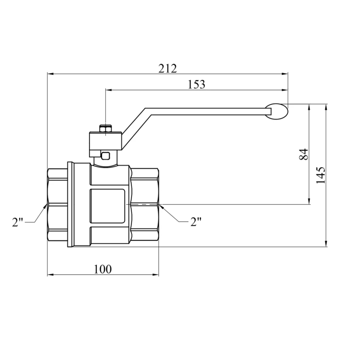 Кран шаровой STA LB 2" ВВ PN40 прямой никелированный (SVR-CV022625) - фото 2 Кран шаровой STA LB 2" ВВ PN40 прямой никелированный (SVR-CV022625) - фото 2