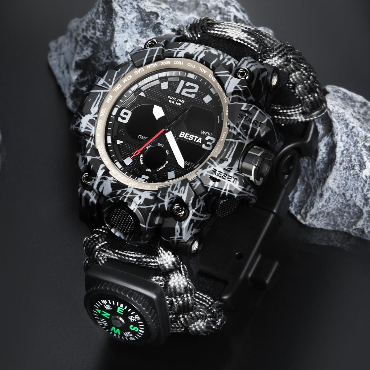 Годинник наручний BESTA Life Pro Grey з компасом (2435837706) - фото 3 Годинник наручний BESTA Life Pro Grey з компасом (2435837706) - фото 3