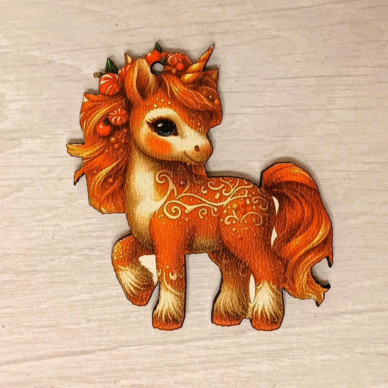 Игрушка-декор на елку Luxyart Лошадка 6х7 см (DN-879) - фото 3 Игрушка-декор на елку Luxyart Лошадка 6х7 см (DN-879) - фото 3