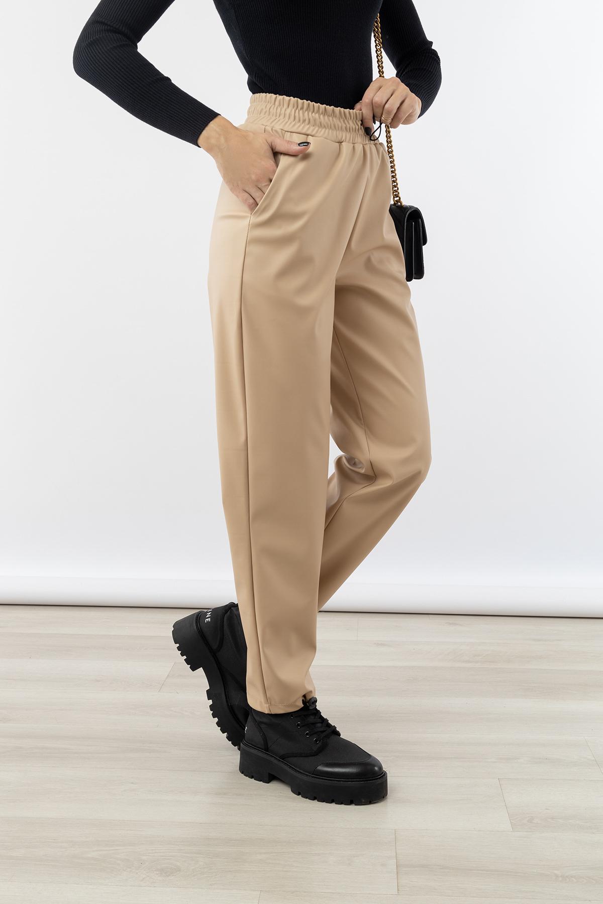 Джогеры женские ЦБ-00235465 р. 46 Бежевый (SKT000946110) - фото 3 Джогеры женские ЦБ-00235465 р. 46 Бежевый (SKT000946110) - фото 3