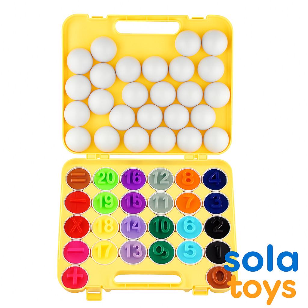 Навчальна гра Кульки та цифри 26 яєць (16) - фото 3 Навчальна гра Кульки та цифри 26 яєць (16) - фото 3