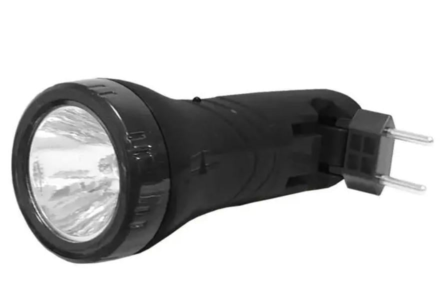 Фонарь аккумуляторный LED Tiross TS-1124 0,5 Вт с зарядным устройством Черный (556064)