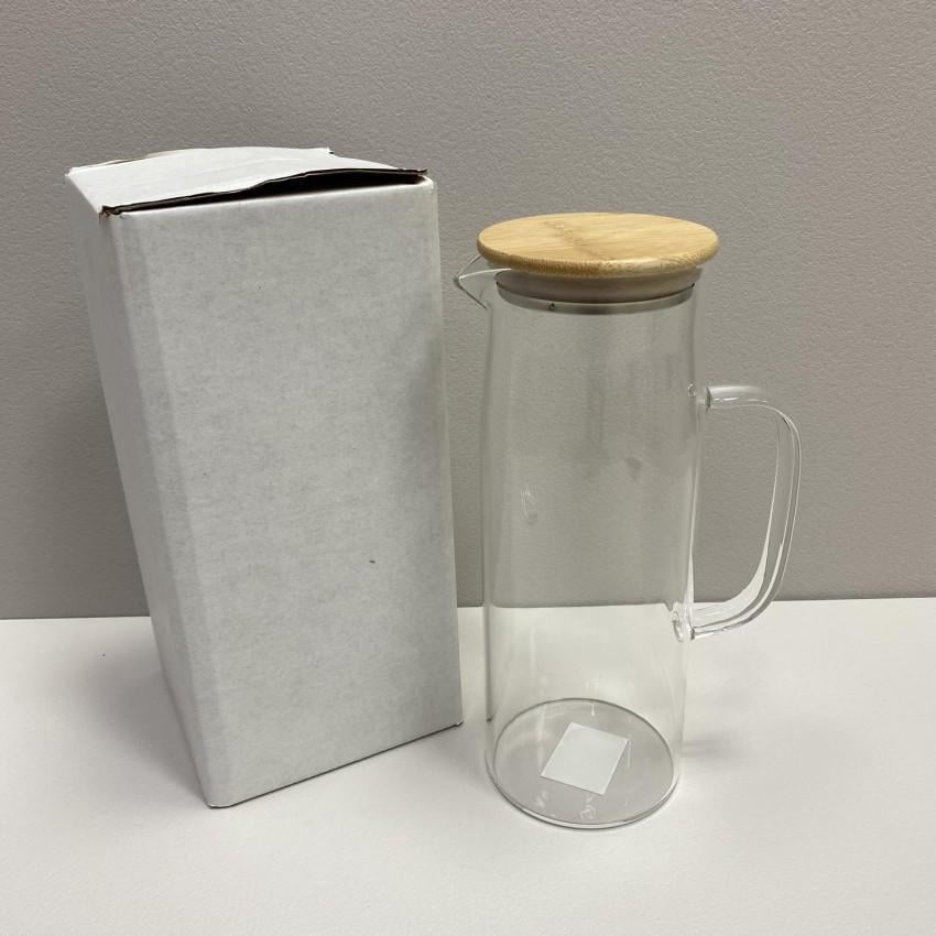 Кувшин стеклянный Olens 102-720 Арроу-бамбо с бамбуковой крышкой 1000 мл (2232328059)