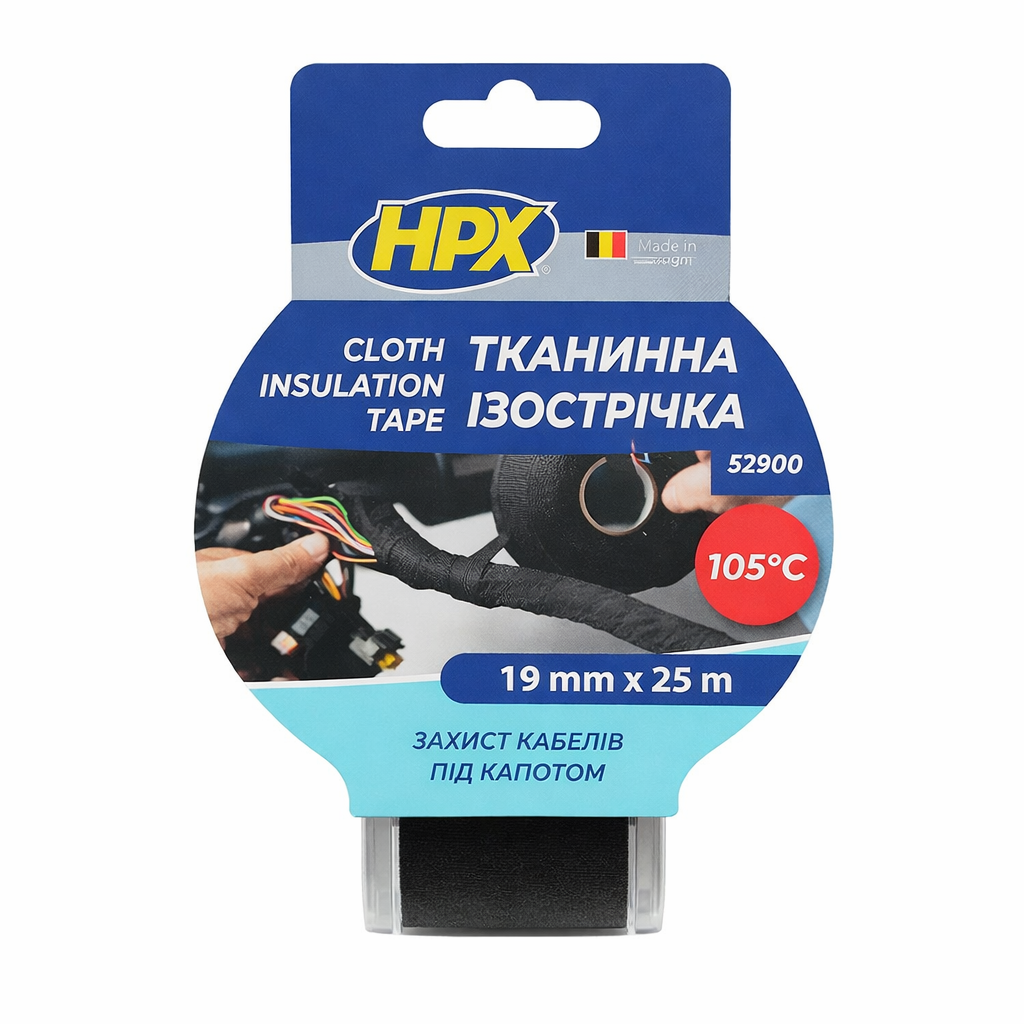 Изоляционная лента HPX LI1925 влаго/износостойкая 19 мм/25 м Черный (31980482) Изоляционная лента HPX LI1925 влаго/износостойкая 19 мм/25 м Черный (31980482)