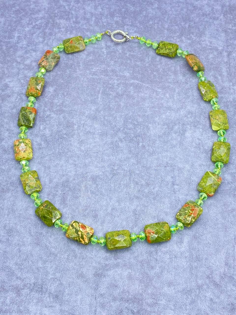 Бусы яшма 50 см Разноцветный (686)