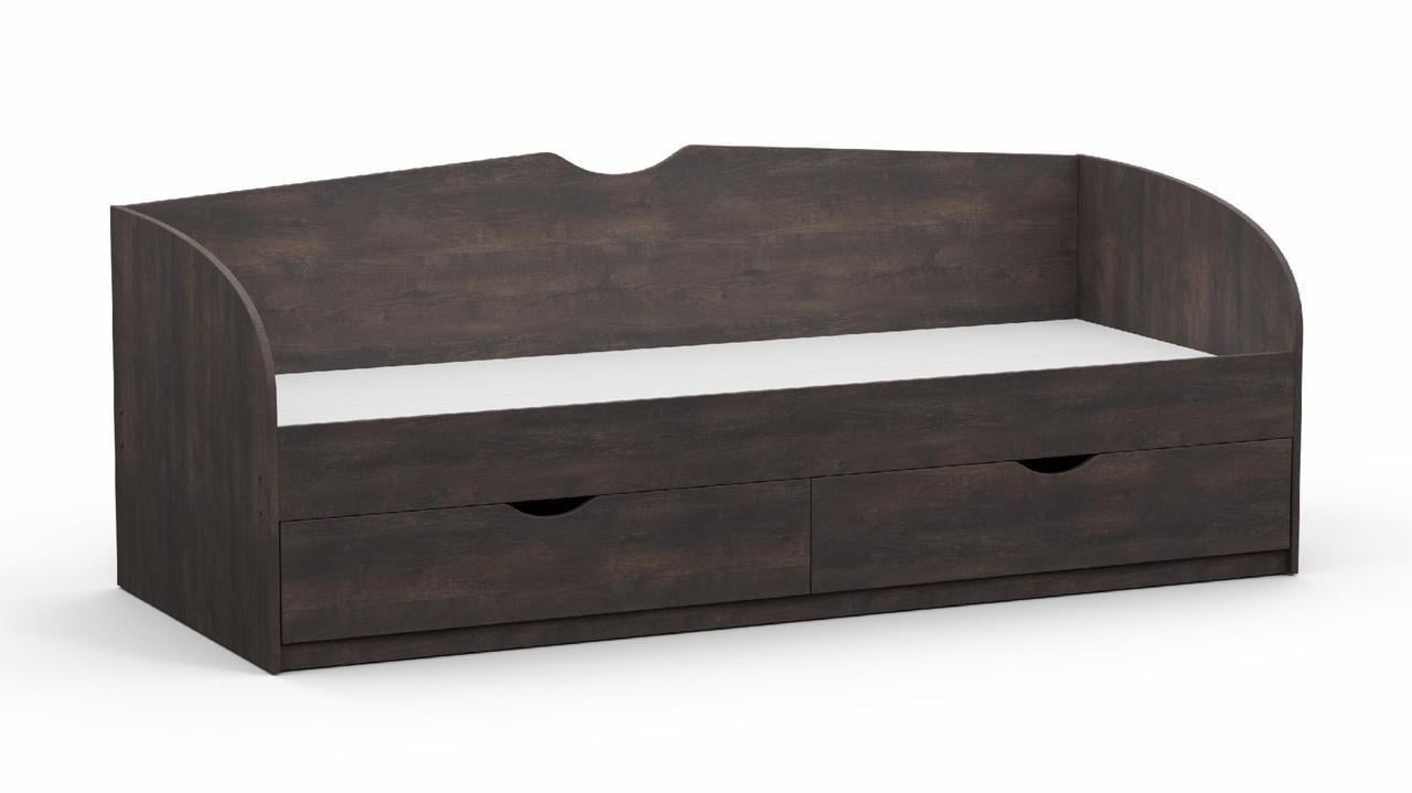 Ліжко односпальне Kontinent L-6 із шухлядами 80х200 см Дуб Конкордія (86201747) - фото 1 Ліжко односпальне Kontinent L-6 із шухлядами 80х200 см Дуб Конкордія (86201747) - фото 1