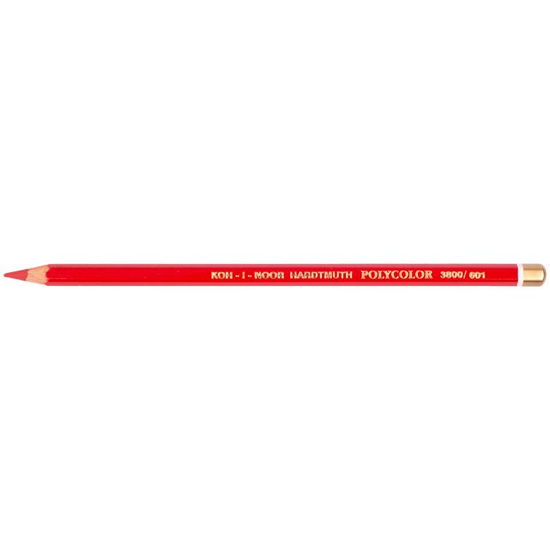 Олівці художні POLYCOLOR 12 шт. 3800/601 Scarlet red (8593539339045)