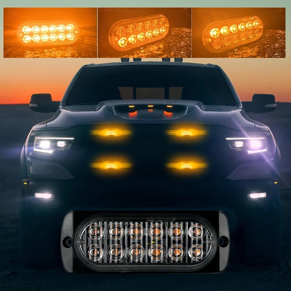 Стробоскоп з пультом керування 12 LED 12-24V комплект 4 шт. Жовтий (4281) - фото 4 Стробоскоп з пультом керування 12 LED 12-24V комплект 4 шт. Жовтий (4281) - фото 4