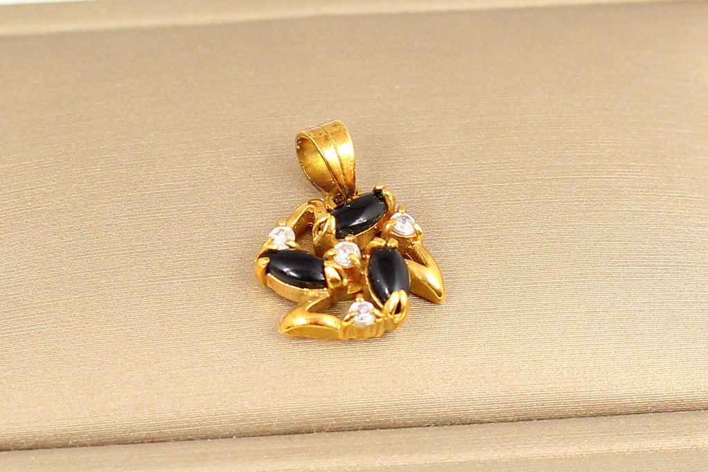 Кулон звезда с черным ониксом (28766995) - фото 2