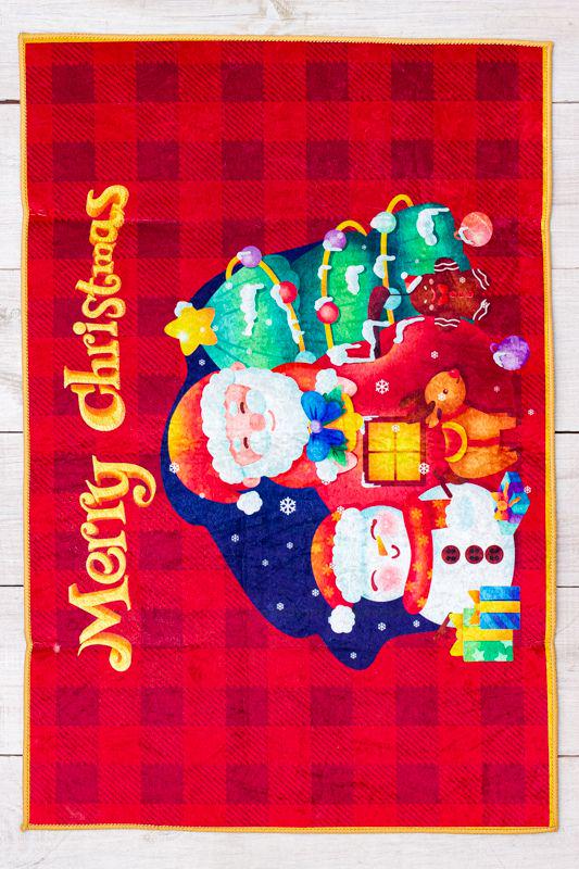 Килим декоративний Різдвяний Носи Своє 60х90 см Червоний (3033-5)