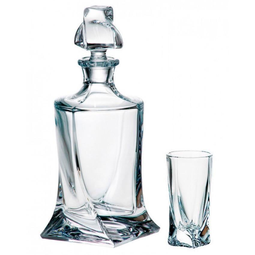 Подарочный набор Bohemia Quadro (стопки для ликера 50 мл 6 шт графин 420 мл) 7 предметов 99999-99A44 457 BOH