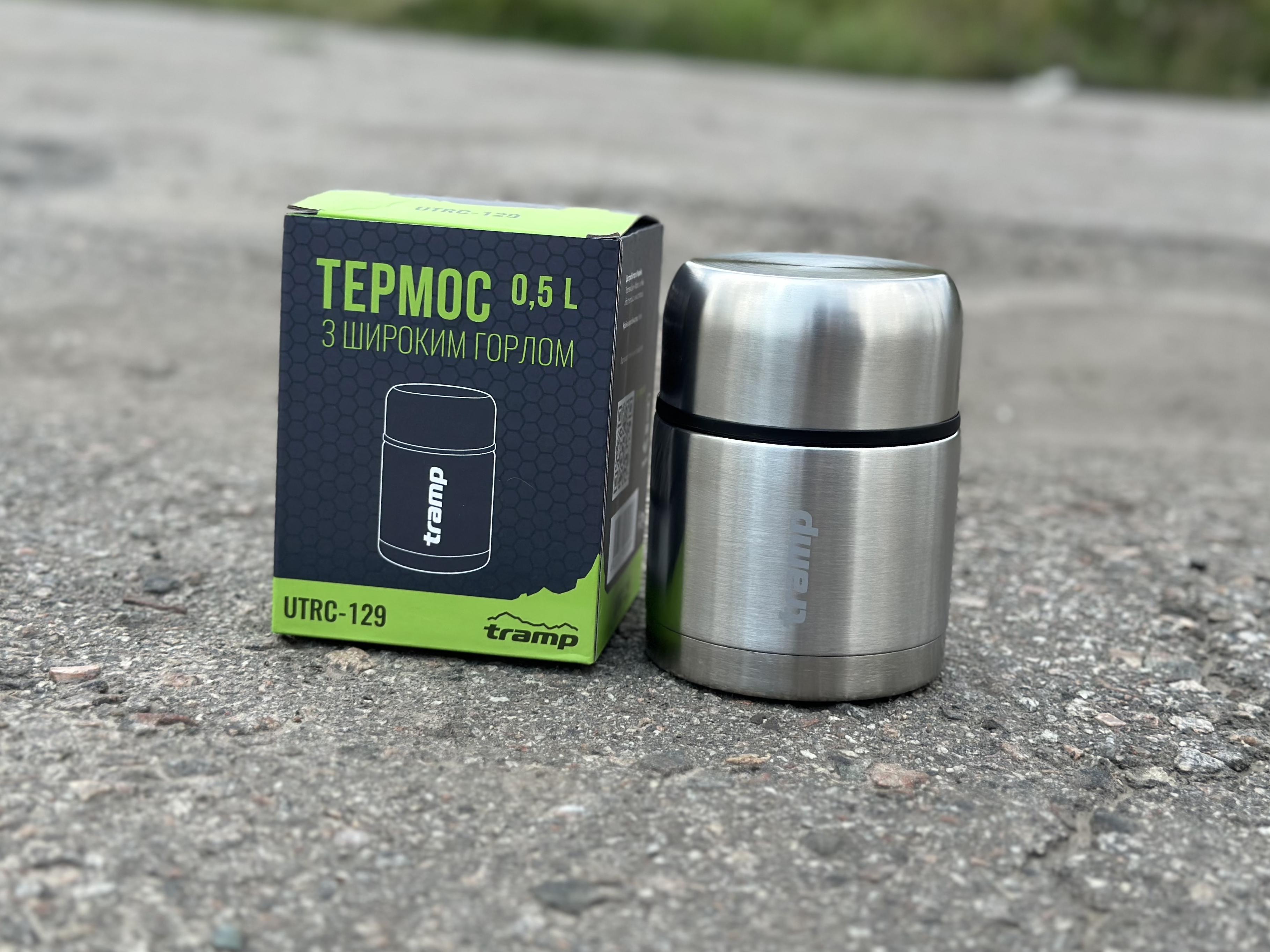 Термос харчовий Tramp без ложки тримає 24 ч. 0,5 л Сталевий (UTRC-129) - фото 2 Термос харчовий Tramp без ложки тримає 24 ч. 0,5 л Сталевий (UTRC-129) - фото 2