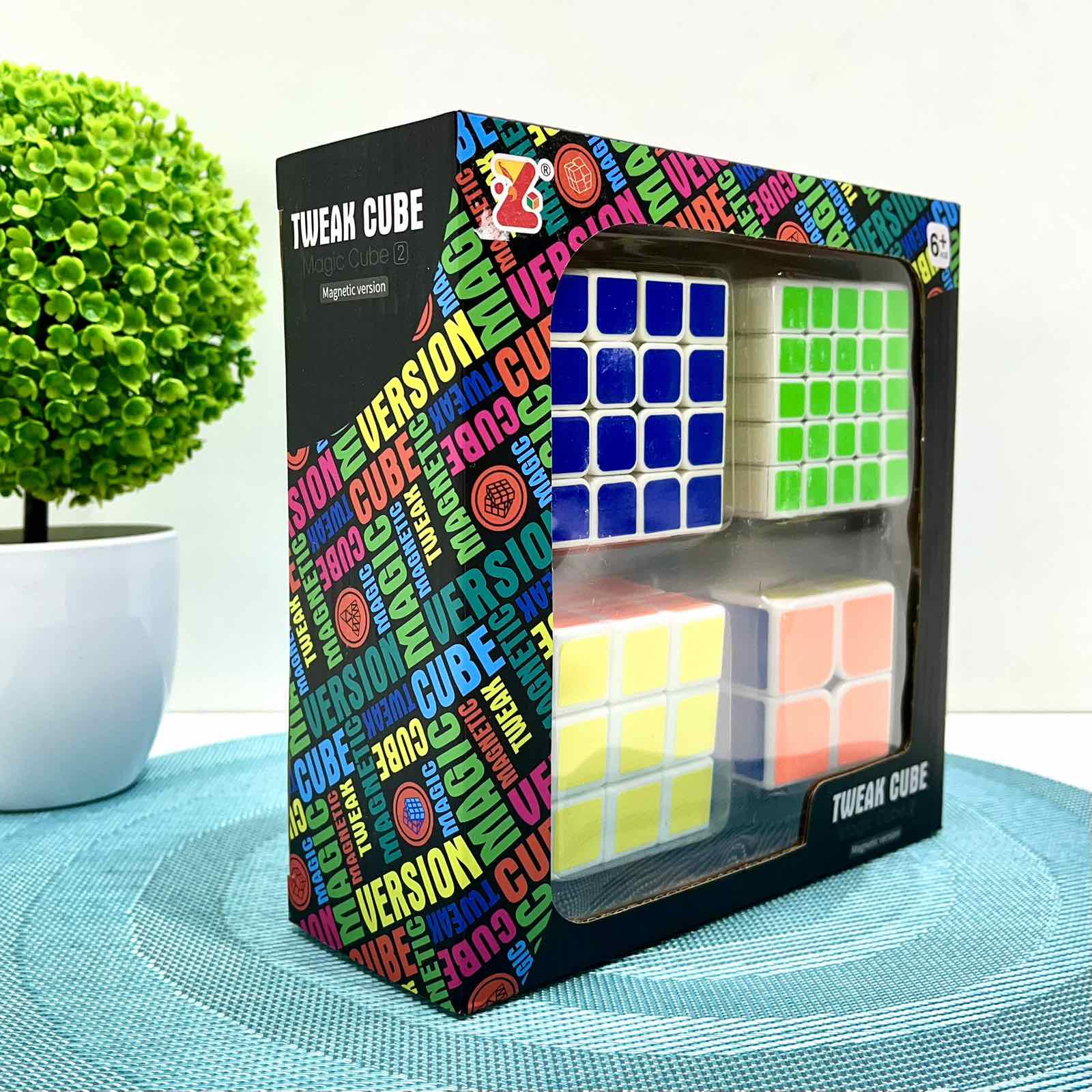 Набор кубиков Рубика 4 шт. (218-T11) - фото 4 Набор кубиков Рубика 4 шт. (218-T11) - фото 4