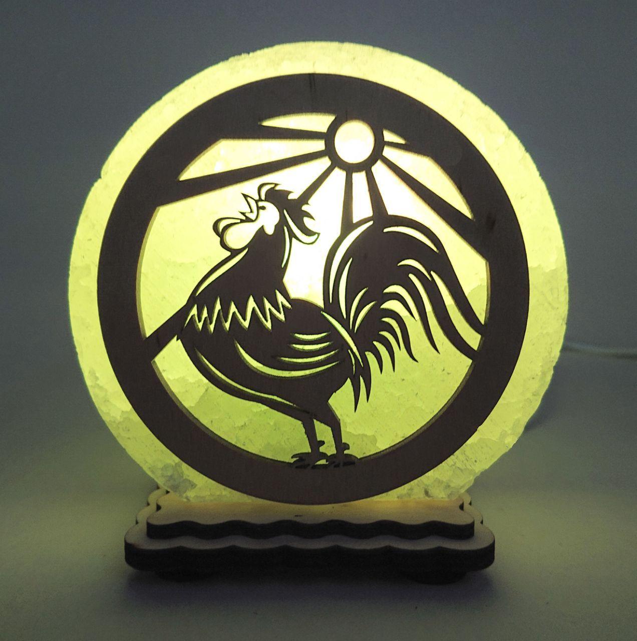 Соляной светильник Петух (KM-00011-g)