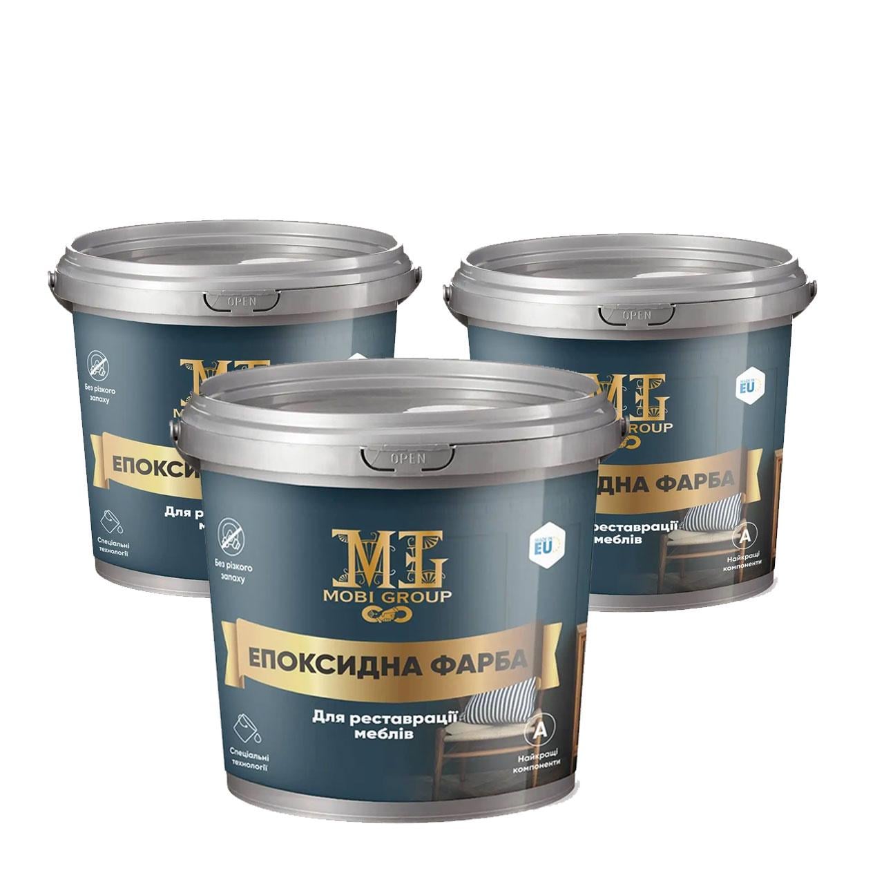 Краска эпоксидная для мебели Mobi Group 3x1 кг (24597350) Краска эпоксидная для мебели Mobi Group 3x1 кг (24597350)