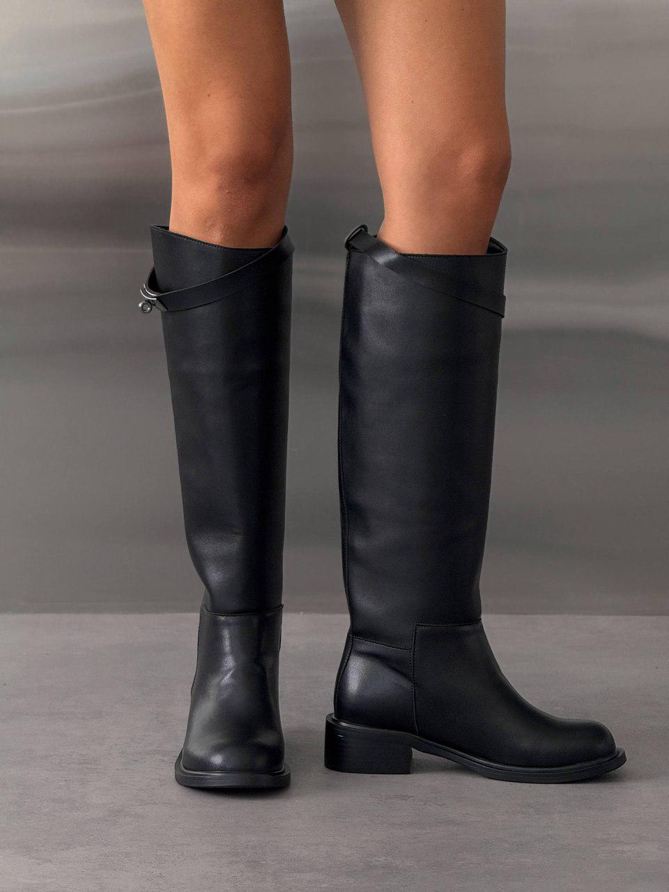 Чоботи жіночі шкіряні демісезонні р. 40 26 см Чорний (11615 4) - фото 12 Чоботи жіночі шкіряні демісезонні р. 40 26 см Чорний (11615 4) - фото 12