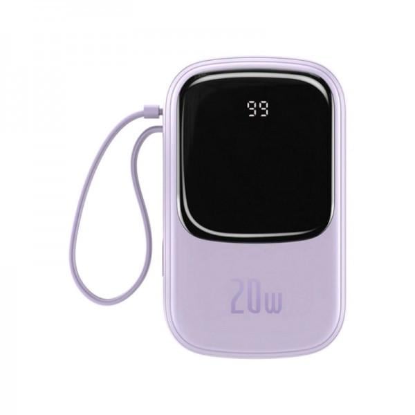 Повербанк Baseus Qpow PPQD030005 20000 mAh 20 Вт USB Lightning Фіолетовий (1797686265)