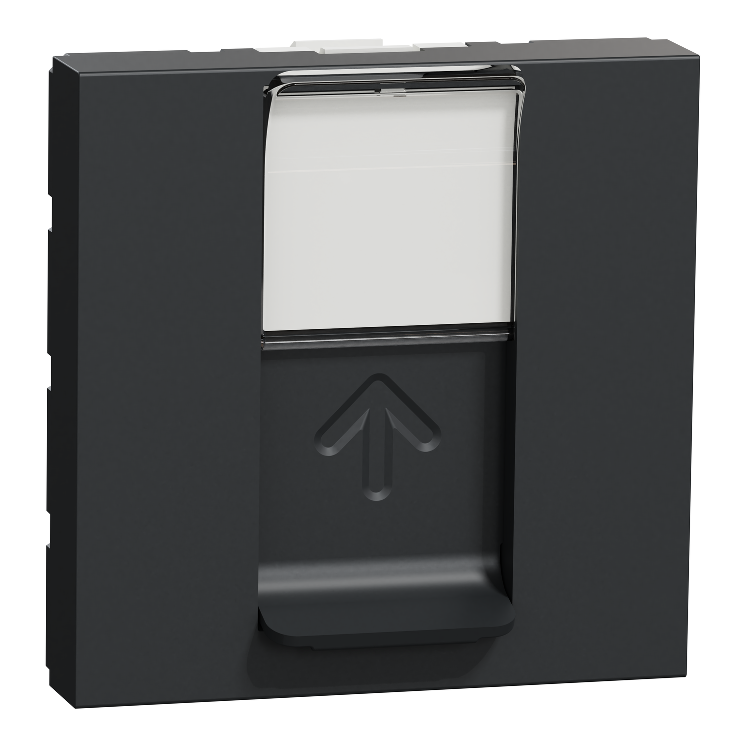 Розетка комп'терна Schneider Electric Unica New RJ45 одинарна кат.5 UTP 2 модулі Антрацит (NU341154)