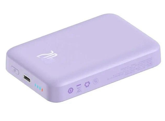 Повербанк BASEUS Magnetic Mini 20 W 10000 mAh Фіолетовий (PPCX110205) (2675529153)