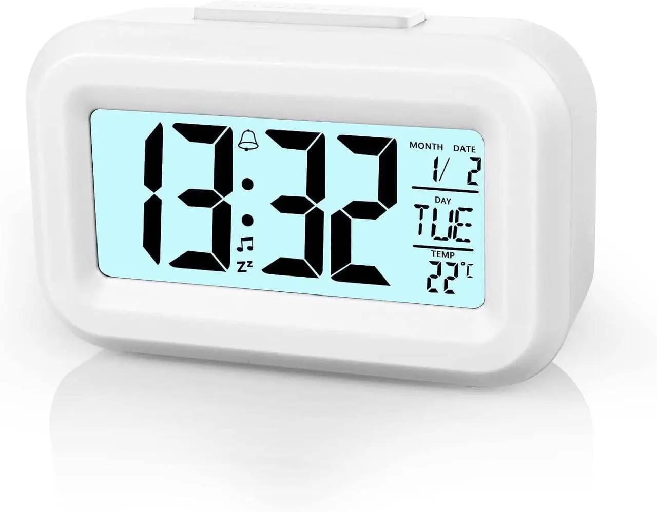 Часы будильник настольный цифровой Vicloon Digital Alarm Clock Белый (SKU-121)