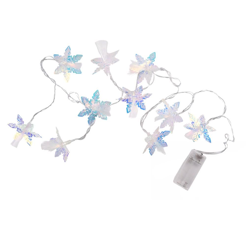 Гирлянда светодиодная Снежинки R96311 2 м 10 диодов Белый Гирлянда светодиодная Снежинки R96311 2 м 10 диодов Белый