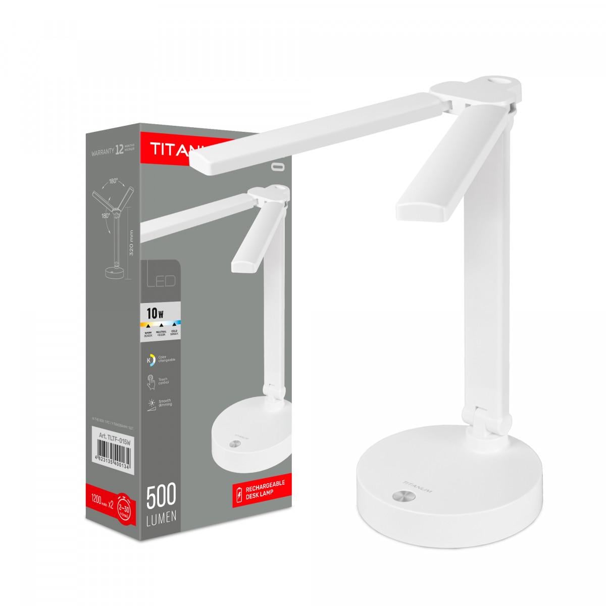 Лампа настольная с аккумулятором TITANUM TLTF-015W LED 10W 3000-6000K