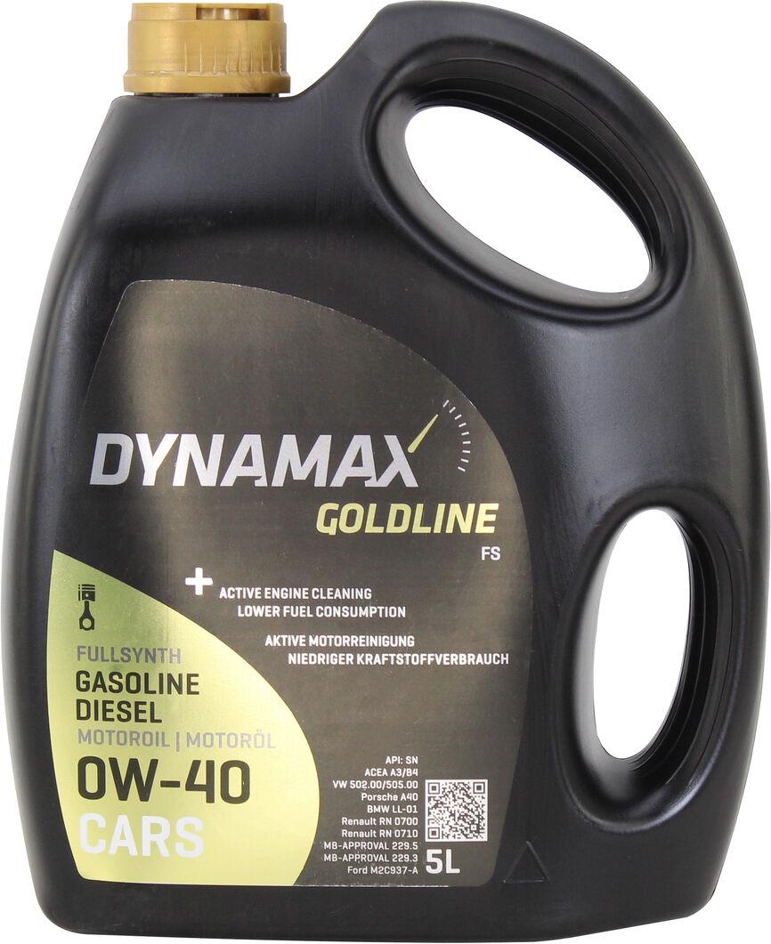 Моторное масло бензин/дизель 0W-40 Dynamax GOLDLINE FS 5 л