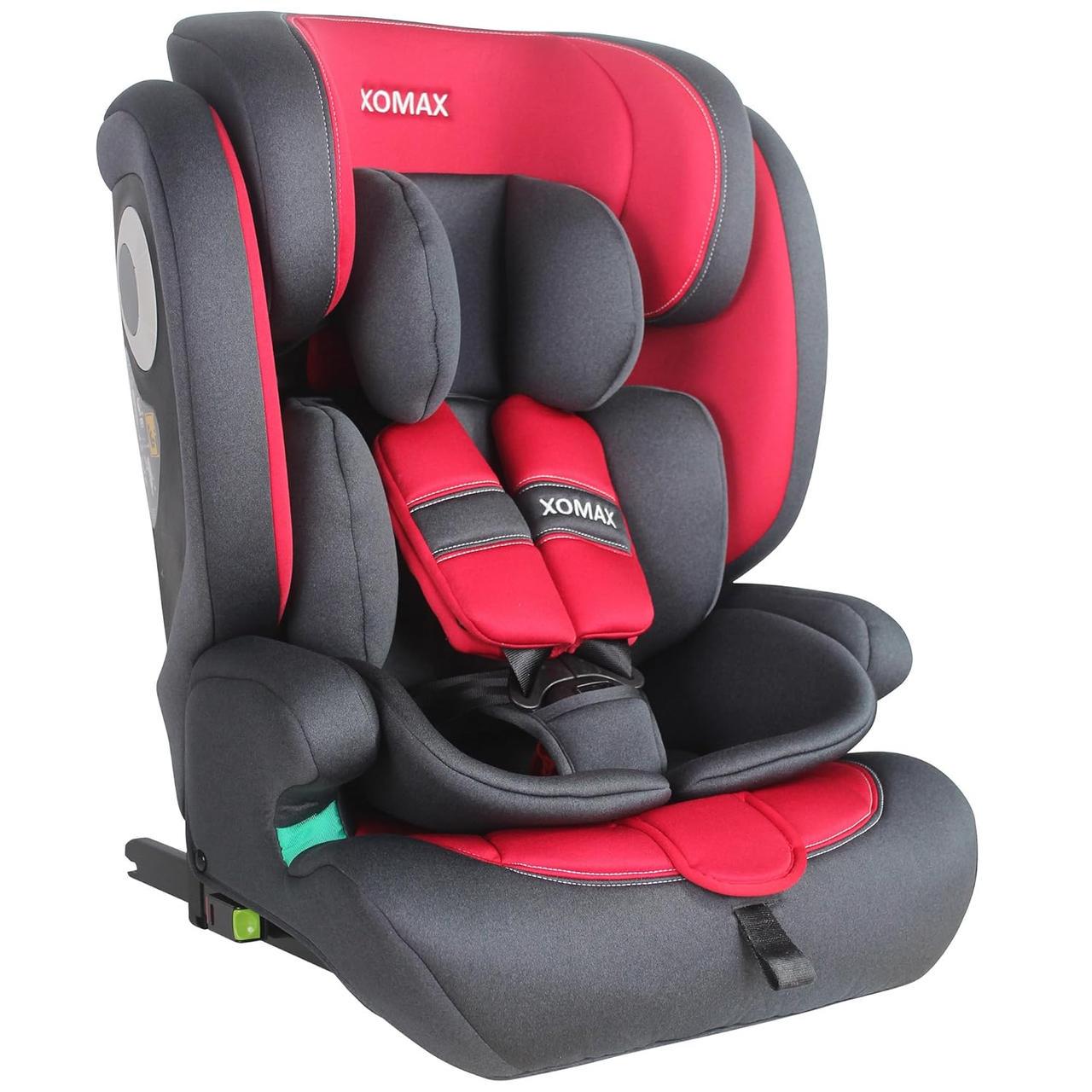 Кресло детское XOMAX LM238 с Isofix I 9-36 кг группа 1/2/3 Красный