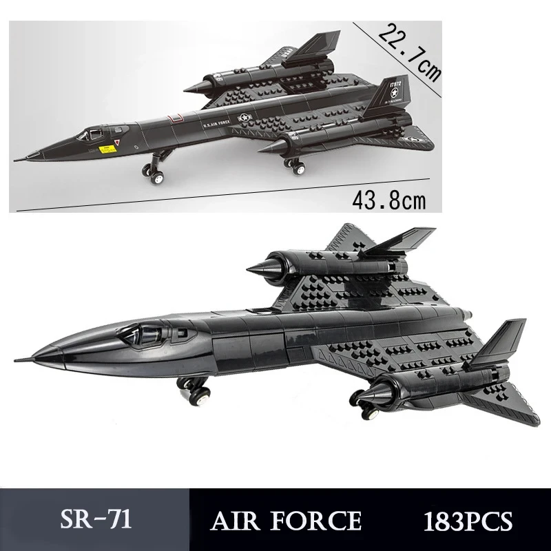 Конструктор Військовий літак-розвідник US Air Force SR-71 Blackbird (30220268) - фото 7 Конструктор Військовий літак-розвідник US Air Force SR-71 Blackbird (30220268) - фото 7