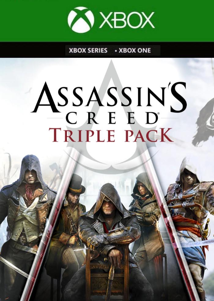 Ключ активации Assassin's Creed: Triple Pack: Black Flag/Unity/Syndicate для Xbox One/Series (59464567) - фото 1 Ключ активации Assassin's Creed: Triple Pack: Black Flag/Unity/Syndicate для Xbox One/Series (59464567) - фото 1