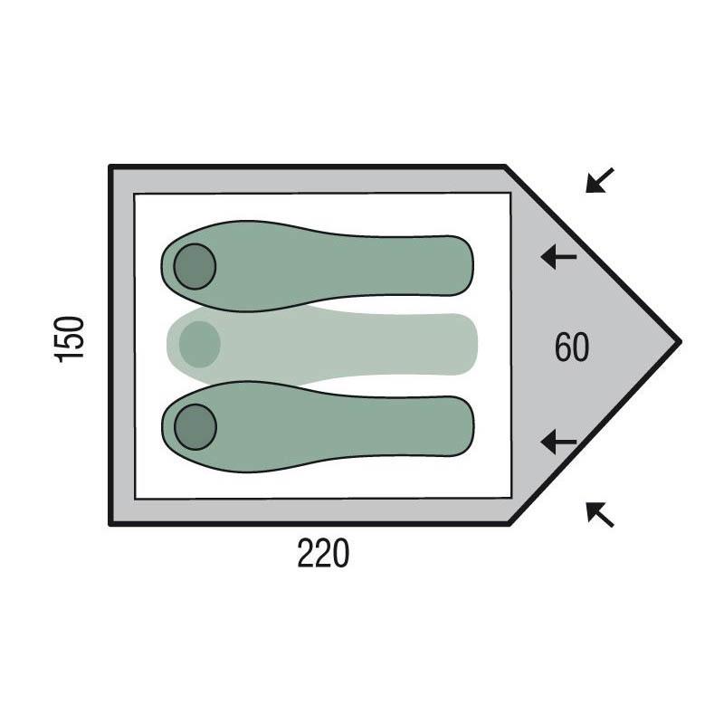 Палатка трехместная Pinguin Scout Green (PNG 132) - фото 2