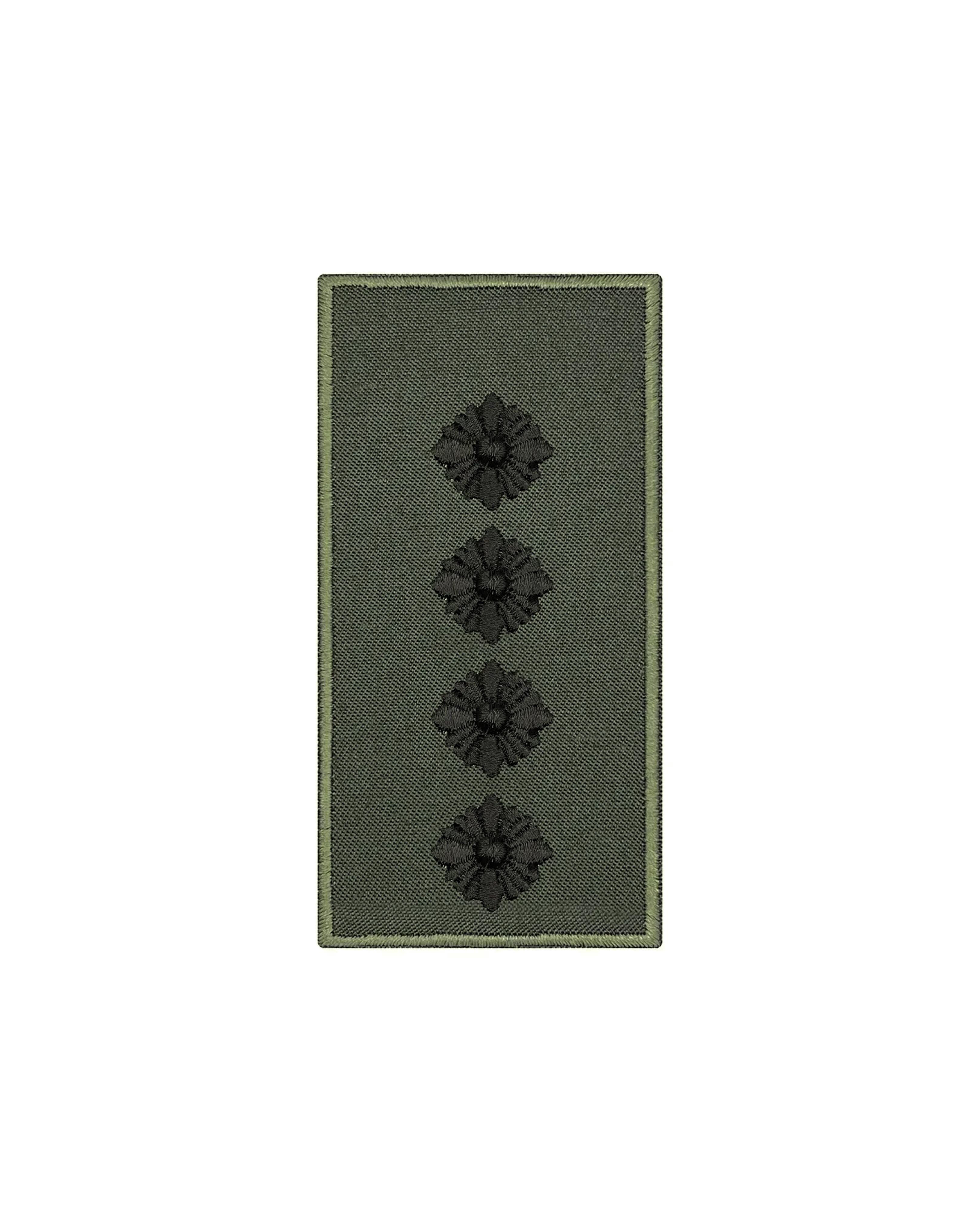 Погон Капітан НГУ 10х5 см Олива/Чорний (POG.NGU-13.2)