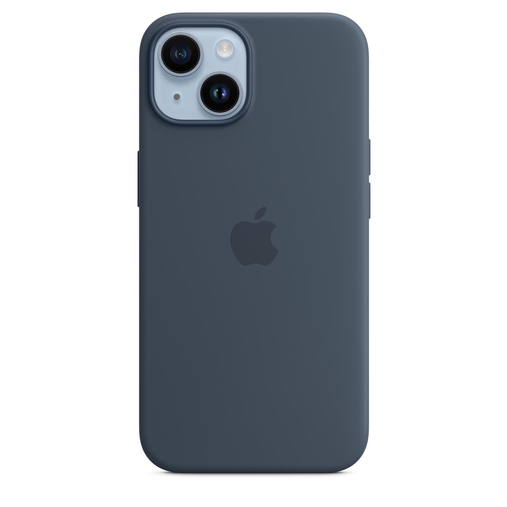 Чохол протиударний силіконовий Silicone Case MPRV3ZE/A MagSafe для Apple Iphone 14 (6.1") Storm Blue - фото 8