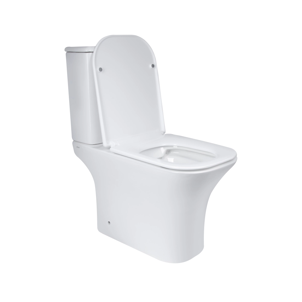 Унітаз підлоговий Qtap Presto Quadro Rimless QT24221215AW безобідковий 650х340 мм Білий (SD00052480) - фото 3