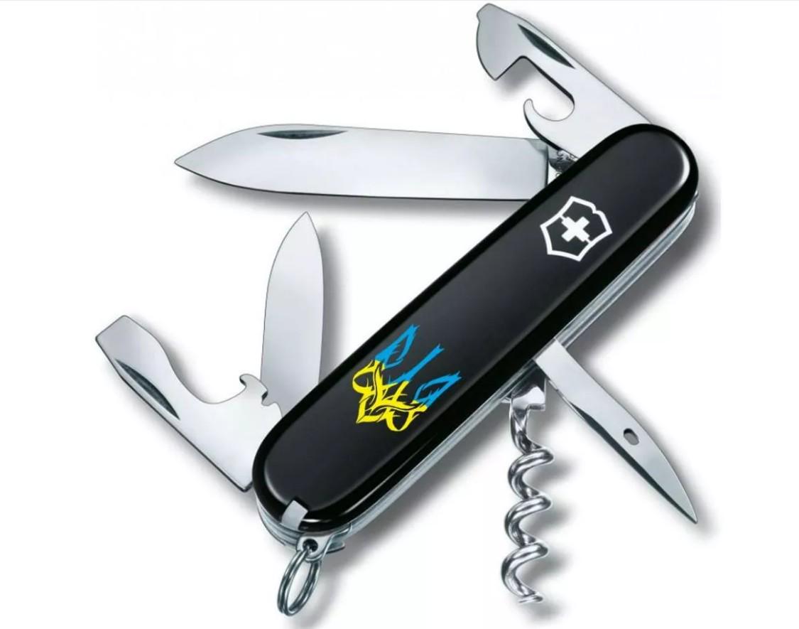 Мультитул Victorinox Vx13603.3_T0636u Spartan Ukraine Трезубец готический 91 мм Черный/Сине-желтый