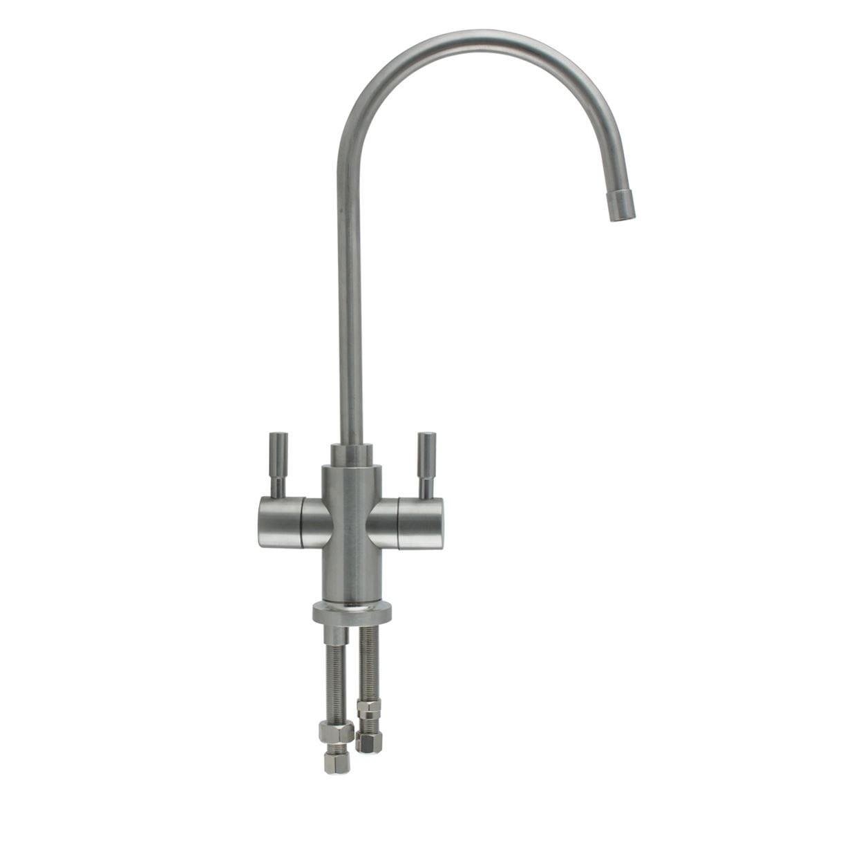 Кран для питьевой воды Raifil двухрычажный I-A017 Сатин матовый (RFL-2146)