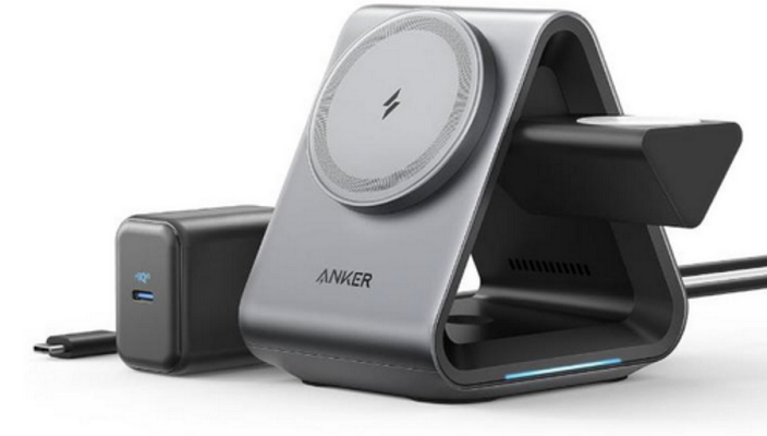 Зарядний пристрій Anker 737 MagGo Charger 3in1 Station з 15W Max Fast Charge з блоком живлення - фото 1 Зарядний пристрій Anker 737 MagGo Charger 3in1 Station з 15W Max Fast Charge з блоком живлення - фото 1