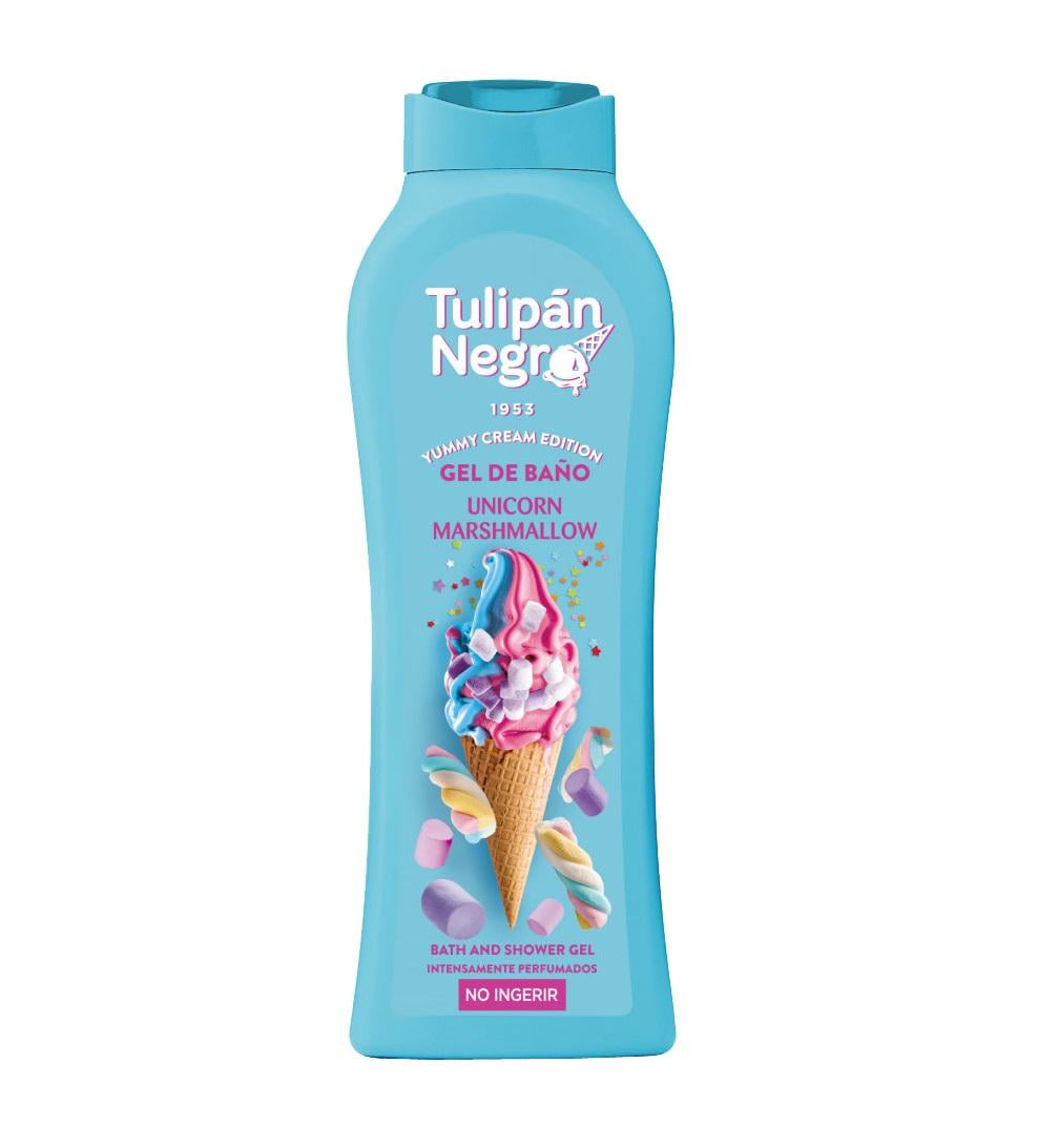 Гель для душа Tulipan Negro Yummy Cream Зефирный единорог 650 мл (8410751094425)