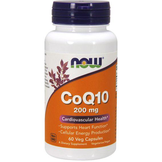 Коензим NOW Foods CoQ10 200 мг 60 Veg Caps